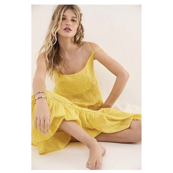 SOLD - Free People Intimately Midnight Dance Slip Maxi Dress NWT sz XS $118 - Picture 1 of 11